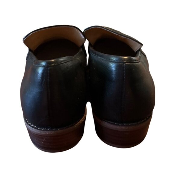 Sofft Nevara Black Leather Loafers With Metal Chain Detail Size 8.5M‎ - Picture 3 of 7